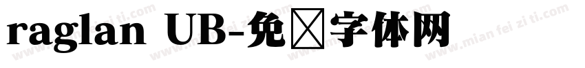 raglan UB字体转换